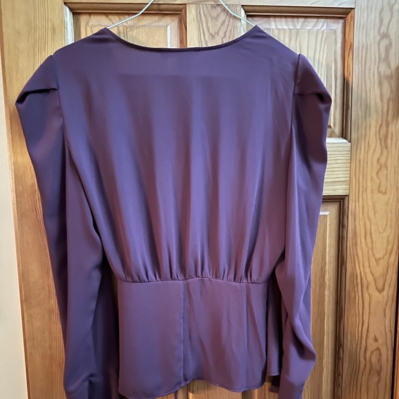 Tie wrap peplum blouse - Picture 3 of 4